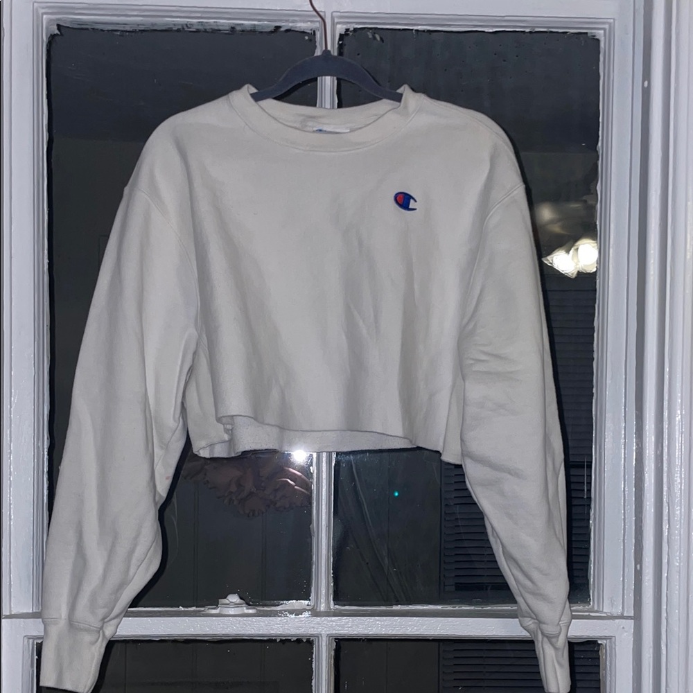 Champion White Sweatshirt Classic Style